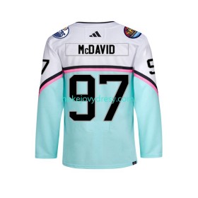 Pánské Hokejový Dres Edmonton Oilers CONNOR MCDAVID 97 2023 All-Star Adidas Bílý Authentic